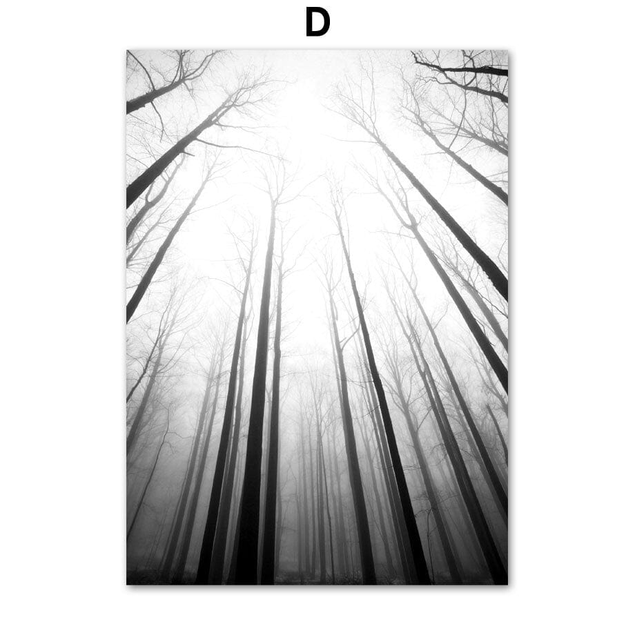 Arthia Designs - Black and White Forest Sea Canvas Art - Review