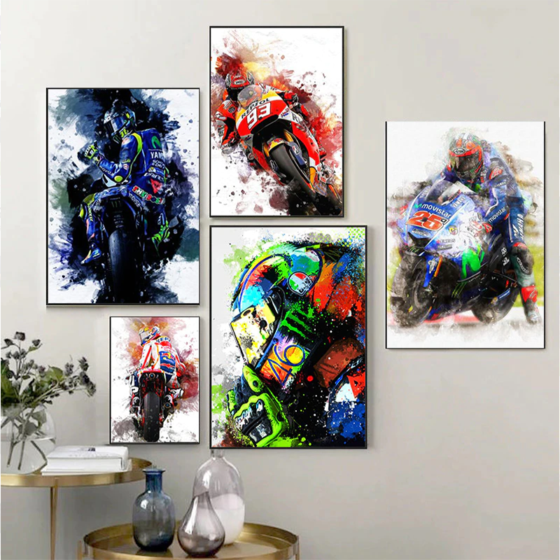 Arthia Designs - Watercolor Moto GP Canvas Art - Review