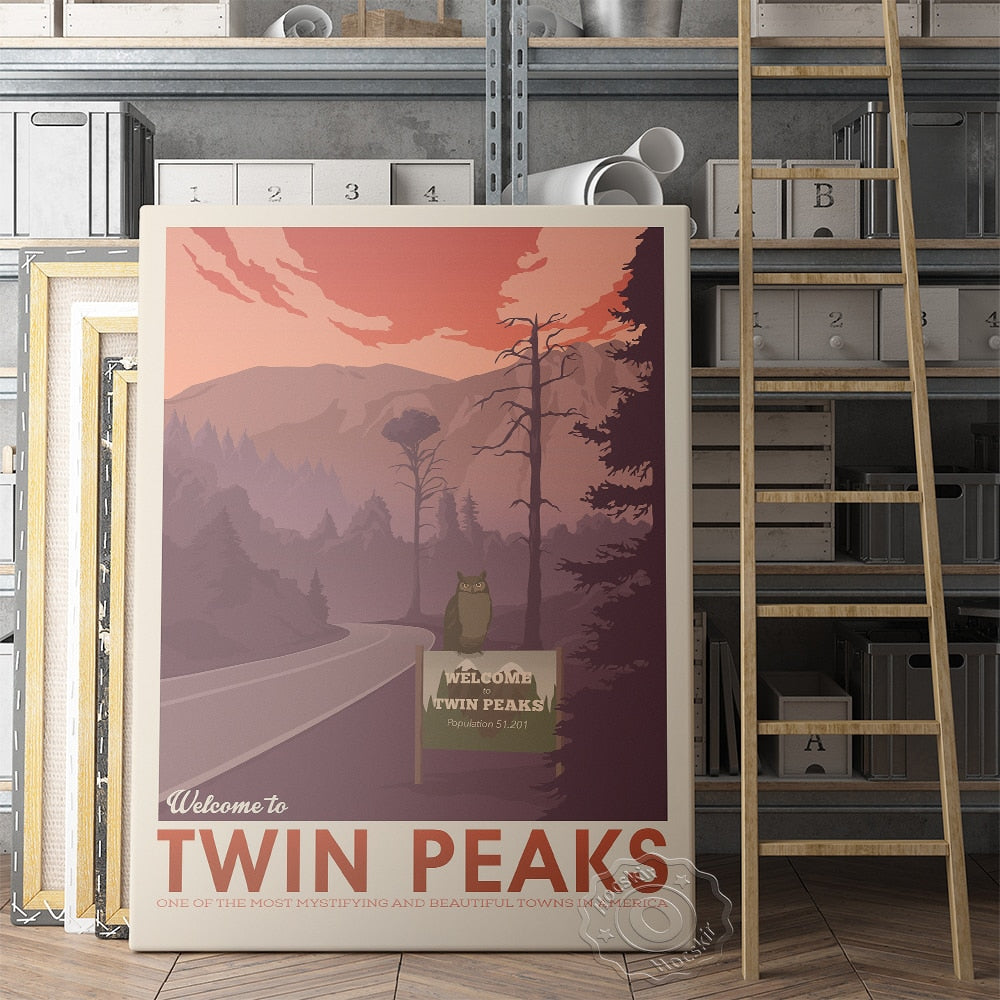 Arthia Designs - Vintage Twin Peaks Series Canvas Art - Review