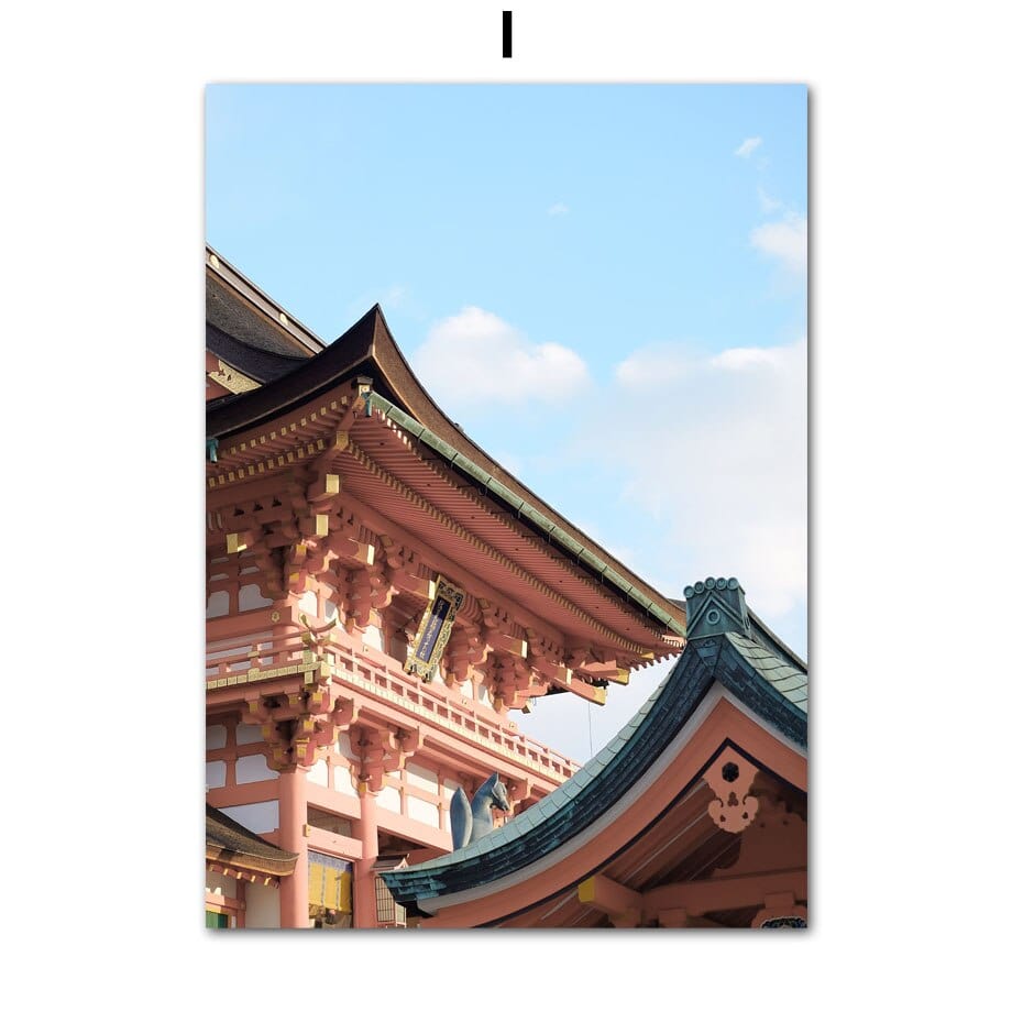 Arthia Designs - Mount Fuji Sakura Temple Canvas Art - Review