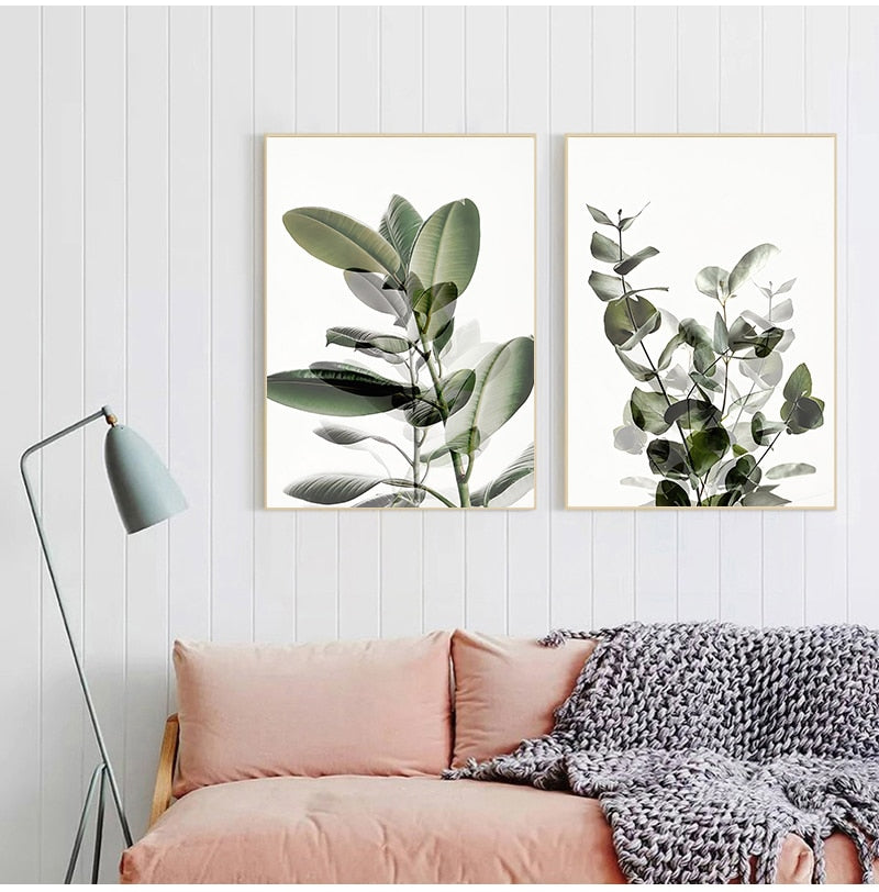 Arthia Designs - Eucalyptus Green Plant Leaves Canvas Art - Review