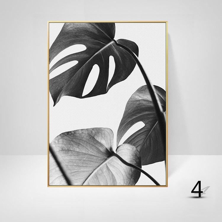 Arthia Designs - Black & White Palm Leaves Canvas Art - Review