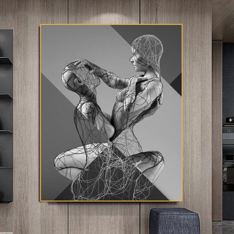 Arthia Designs - Sexy Couple Metal Figure Canvas Art - Review