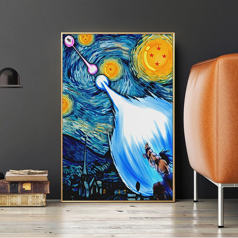 Arthia Designs - Dragon Ball Goku Starry Night Canvas Art - Review