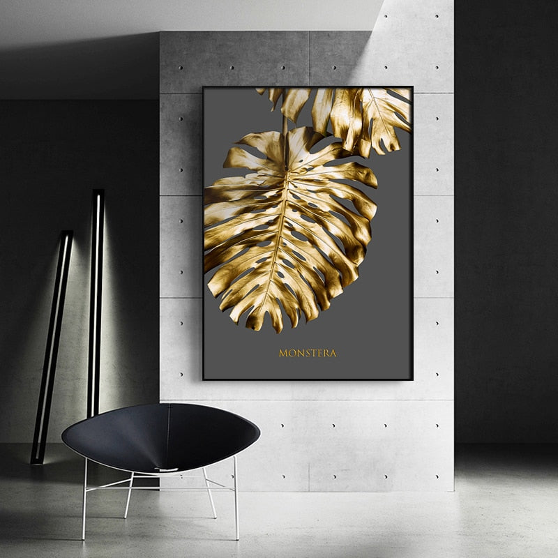 Arthia Designs - Abstract Golden Leaf Canvas Art - Review