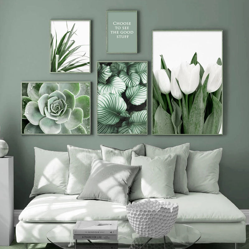 Arthia Designs - Green Orchid Flowers Canvas Art - Review