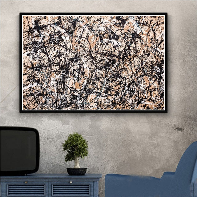 Arthia Designs - Jackson Pollock Abstract Graffiti Canvas Art - Review