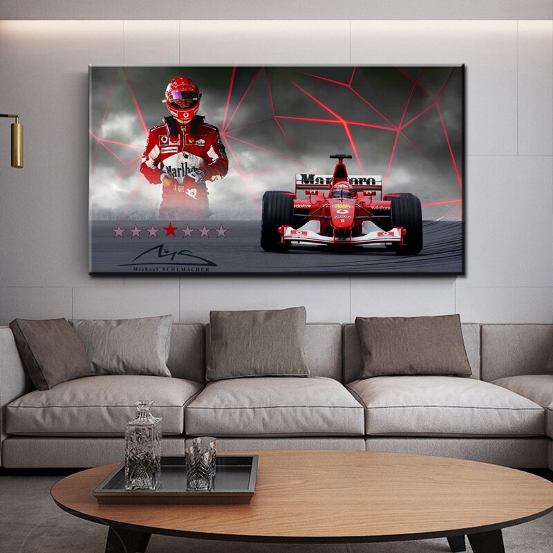 Arthia Designs - F1 Legend Michael Schumacher Canvas Art - Review