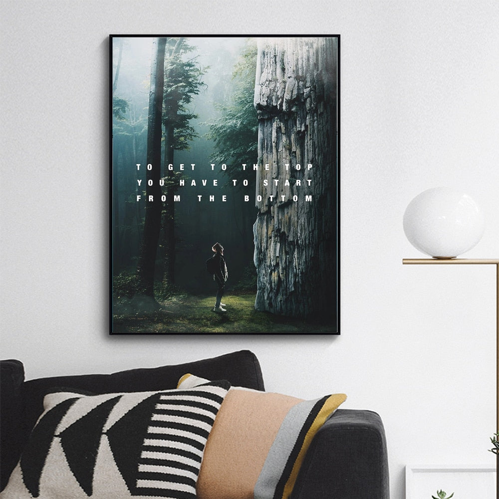 Arthia Designs - Get To The Top Motivational Canvas Art - Review