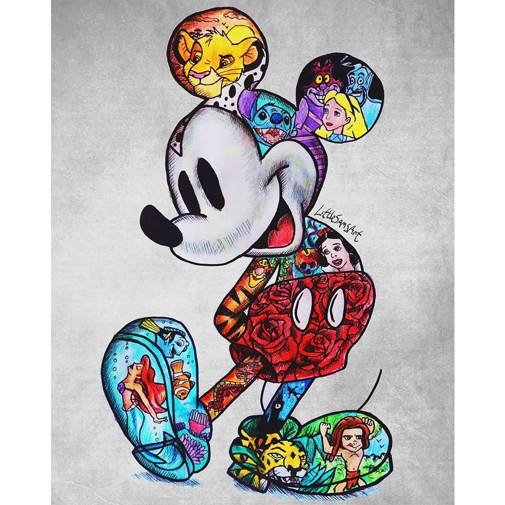 Arthia Designs - Graffiti Cartoon Mickey Mouse Canvas Art - Review