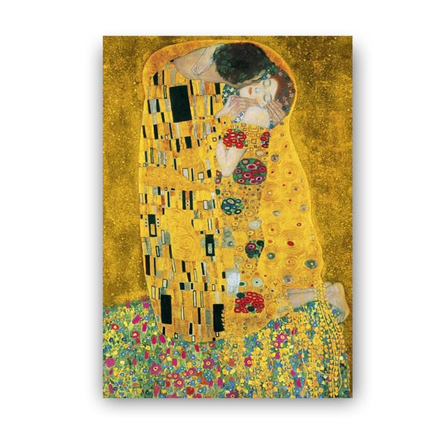 Arthia Designs - The Kiss Abstract Gustav Klimt Canvas Art - Review