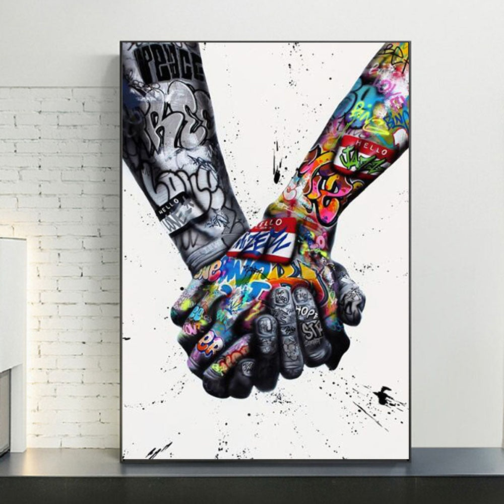 Arthia Designs - Abstract Street Hand Graffiti Canvas Art - Review