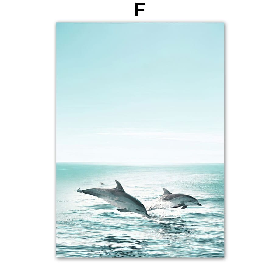 Arthia Designs - Dolphins and Seagull Island Canvas Art - Review