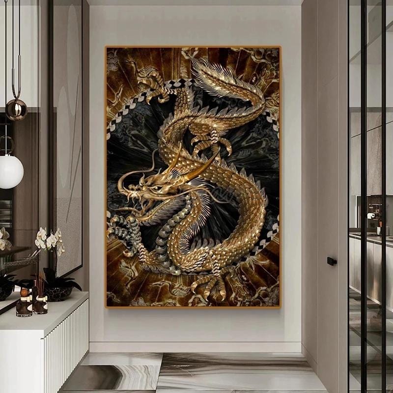 Arthia Designs - Golden Dragon Canvas Art - Review