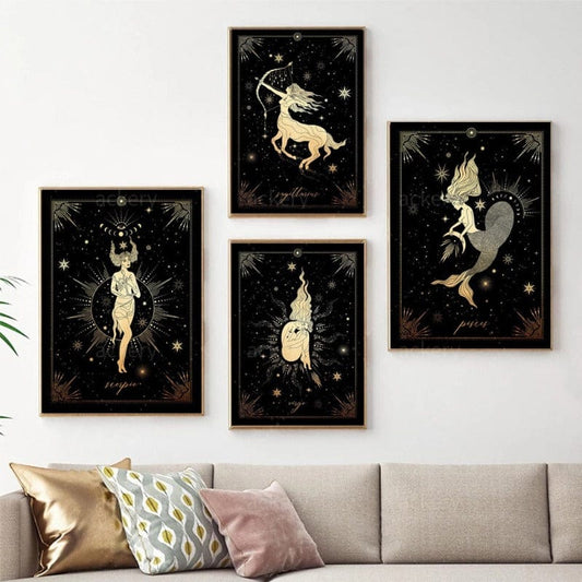 Arthia Designs - Twelve Constellation of the Zodiac Canvas Art - Review