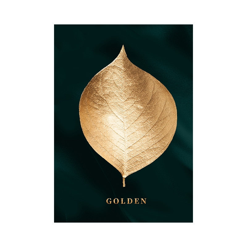 Arthia Designs - Golden Black Leaves Canvas Art - Review