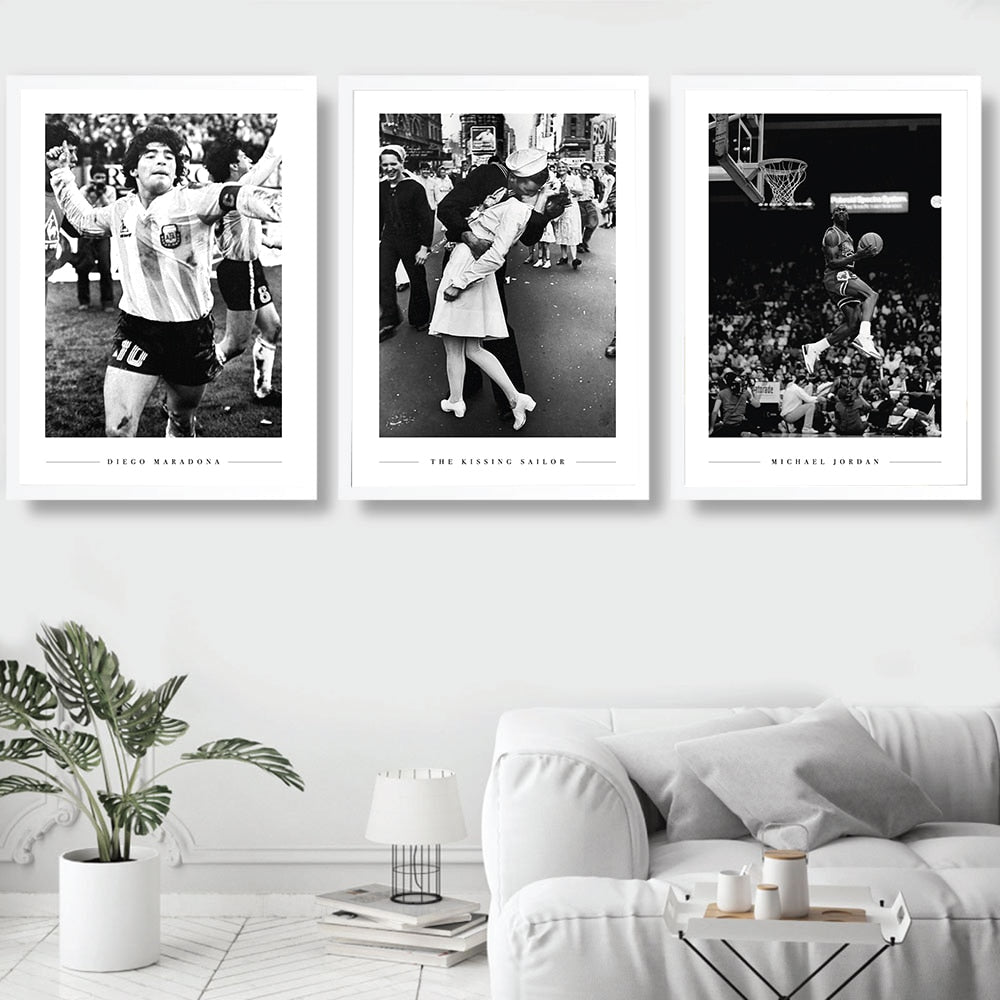 Arthia Designs - Black and White Sports GOAT Canvas Art - Review