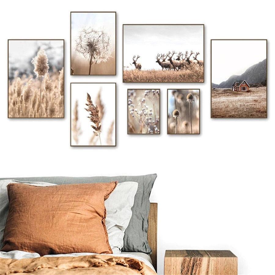 Arthia Designs - Autumn Dandelion Deer Canvas Art - Review