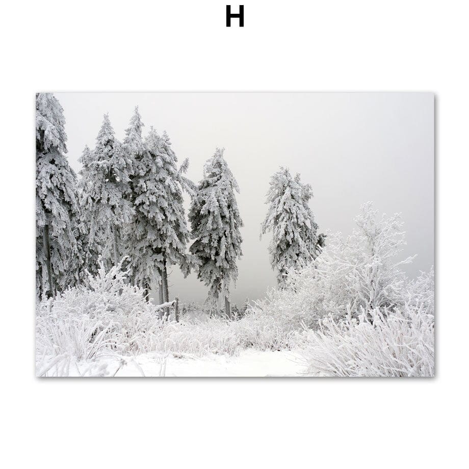 Arthia Designs - Winter Village Snowy Forest Canvas Art - Review