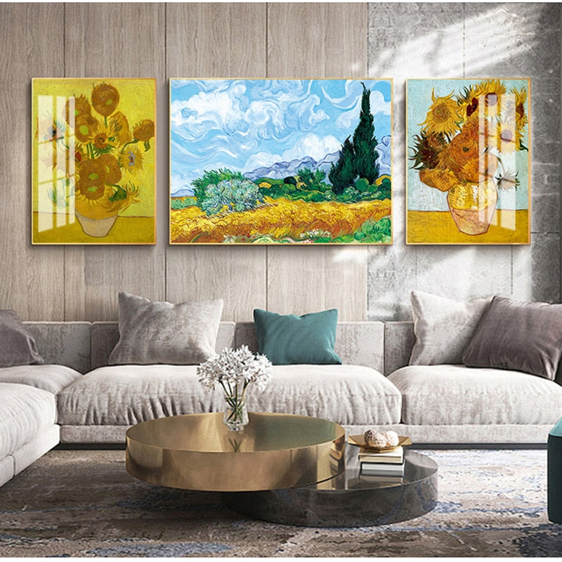 Arthia Designs - Van Gogh Sunflower Apricot Canvas Art - Review