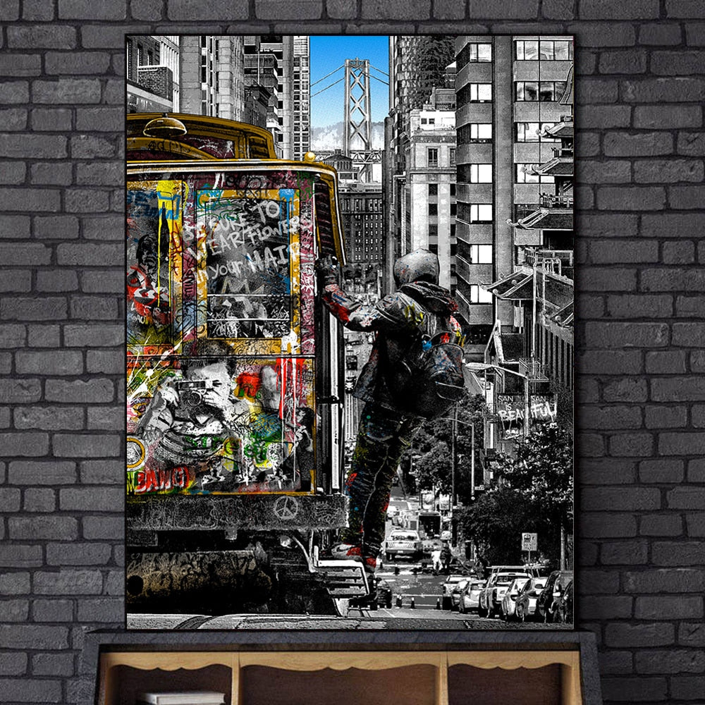 Arthia Designs - Modern City Street Graffiti Canvas Art - Review