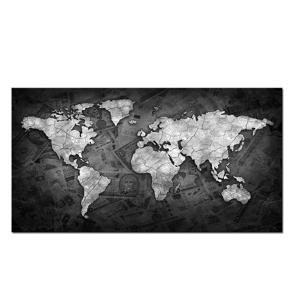 Arthia Designs - Vintage World Map Canvas Art - Review