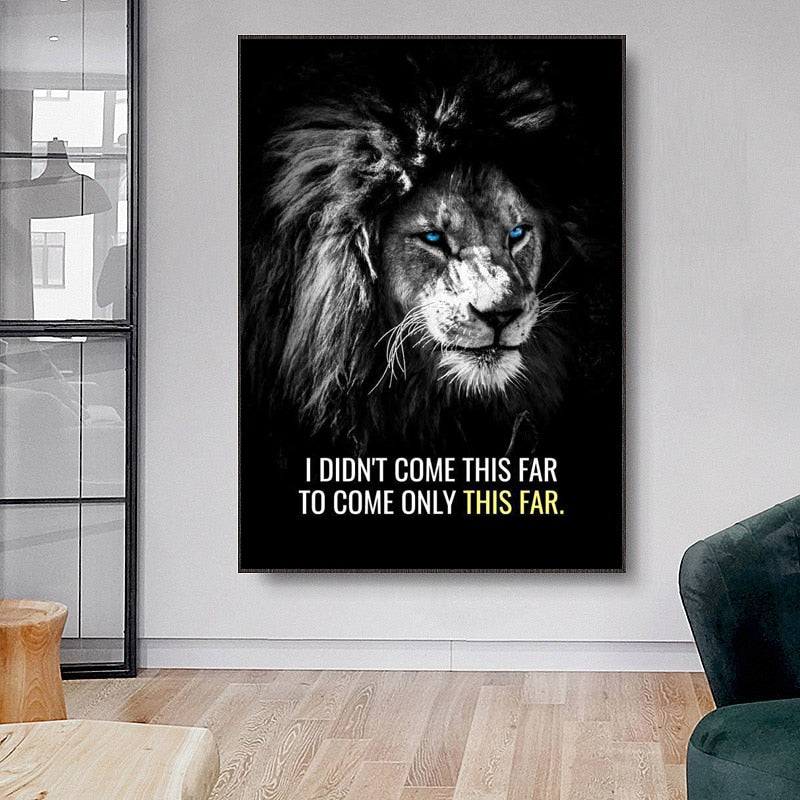 Arthia Designs - Never Give Up Animal Quotes Canvas Art - Review