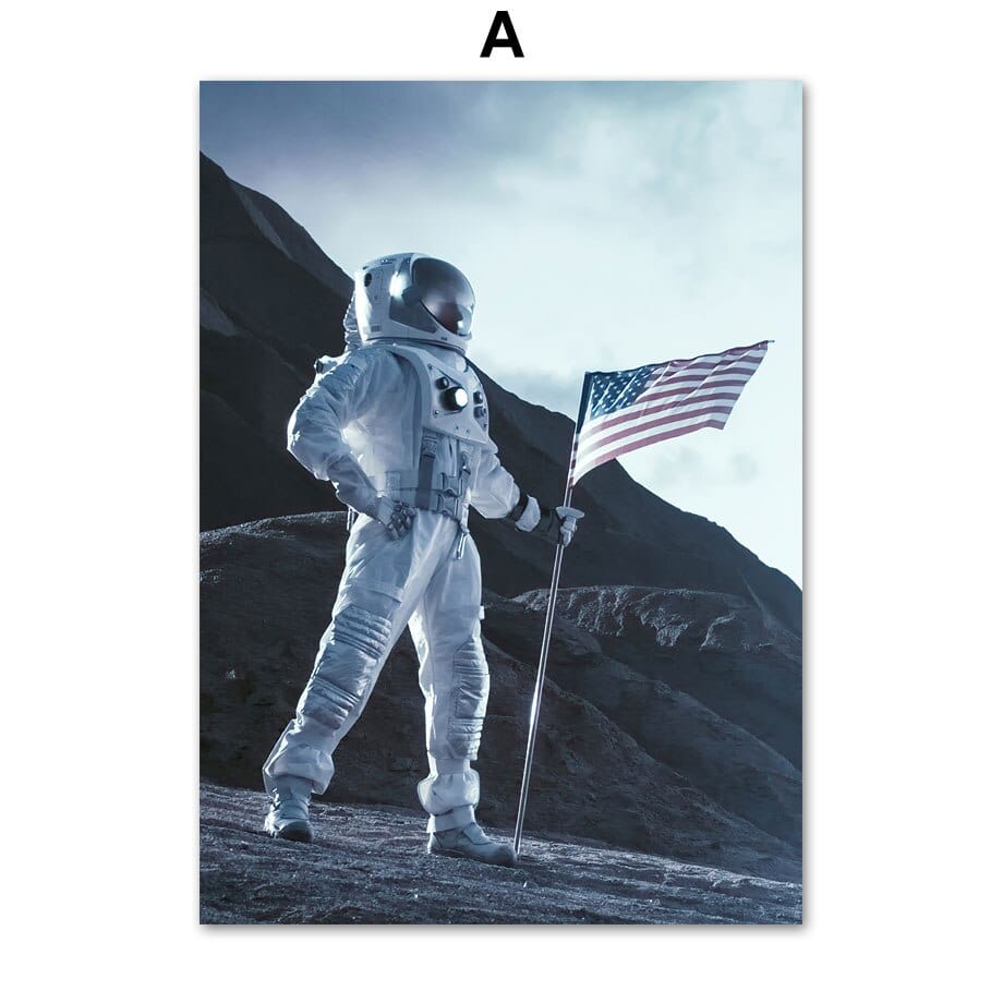 Arthia Designs - NASA Astronaut Landing Canvas Art - Review