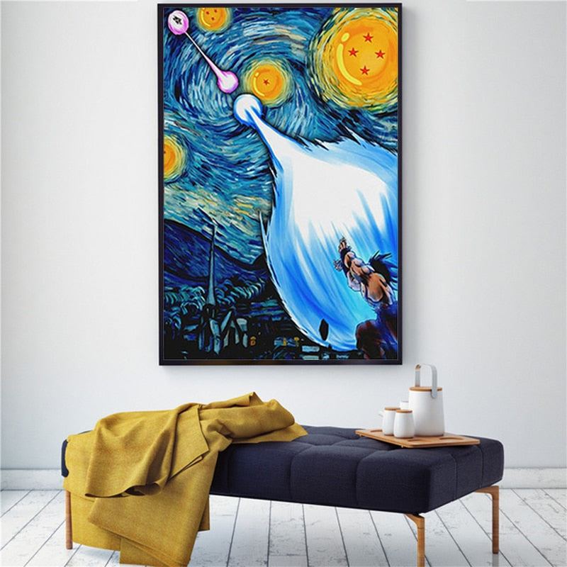 Arthia Designs - Dragon Ball Goku Starry Night Canvas Art - Review