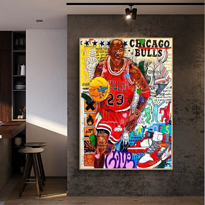 Arthia Designs - Street Basketball Player Graffiti Canvas Art - Review