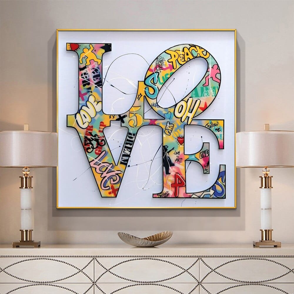 Arthia Designs - Hope and Love Graffiti Canvas Art - Review