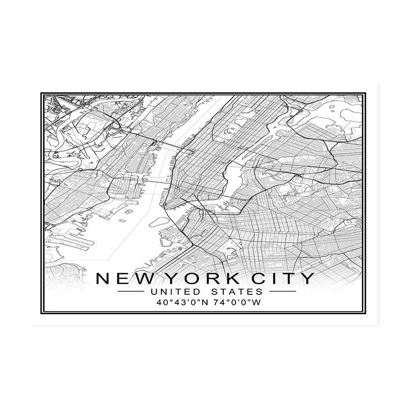 Arthia Designs - World City Maps 1 Canvas Art - Review