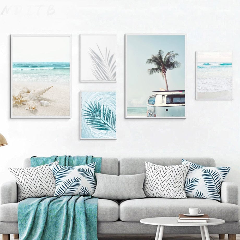 Arthia Designs - Palm Island Surfing Time Canvas Art - Review