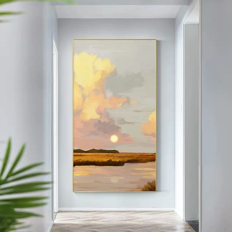 Arthia Designs - Sunset Seascape Abstract Canvas Art - Review