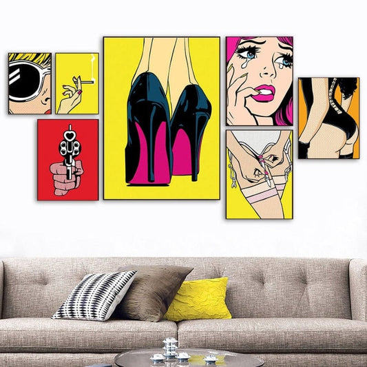 Arthia Designs - Fashion Sexy Naughty Girl Canvas Art - Review