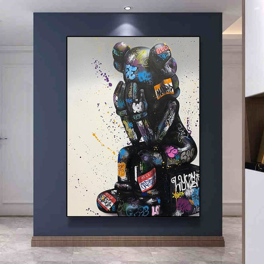 Arthia Designs - Graffiti Thinking Street Fashion Canvas Art - Review