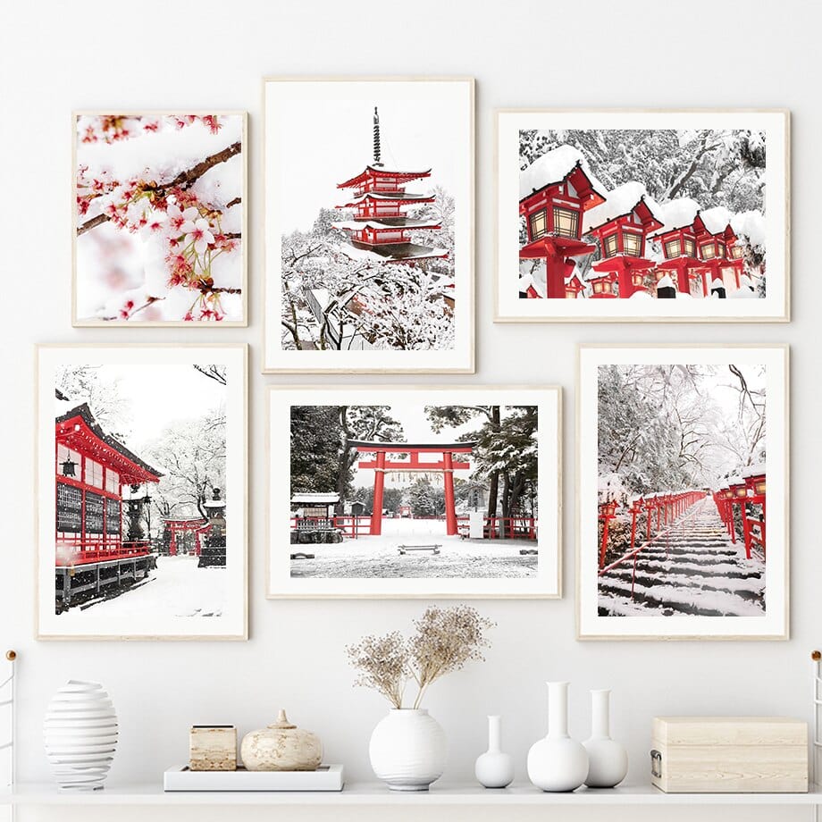 Arthia Designs - Winter Tokyo Temple Canvas Art - Review