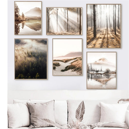 Arthia Designs - Autumn Nordic Forest Landscape Canvas Art - Review