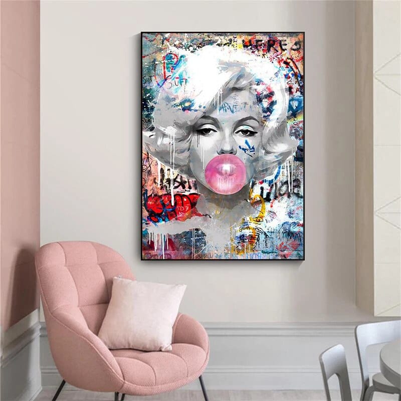 Arthia Designs - Blowing Bubble Gum Graffiti Canvas Art - Review