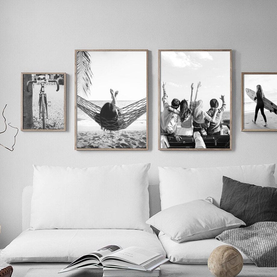 Arthia Designs - Black and White Venice Beach Canvas Art - Review