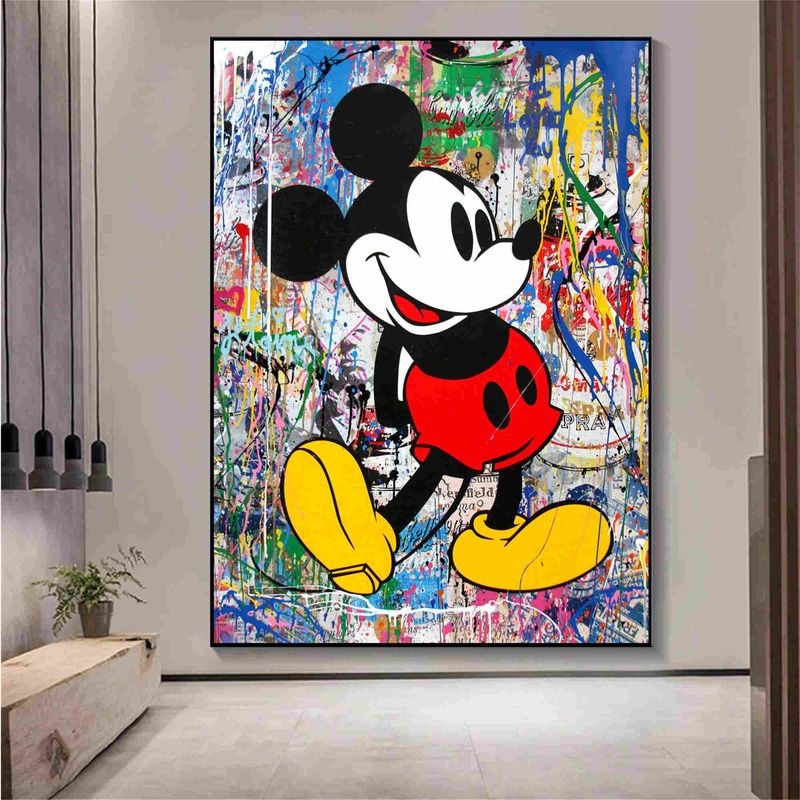 Arthia Designs - Graffiti Cartoon Mickey Mouse Canvas Art - Review