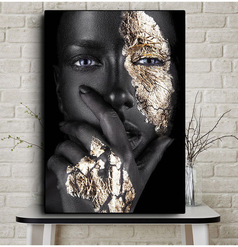 Arthia Designs - Golden Scars African Woman Canvas Art - Review