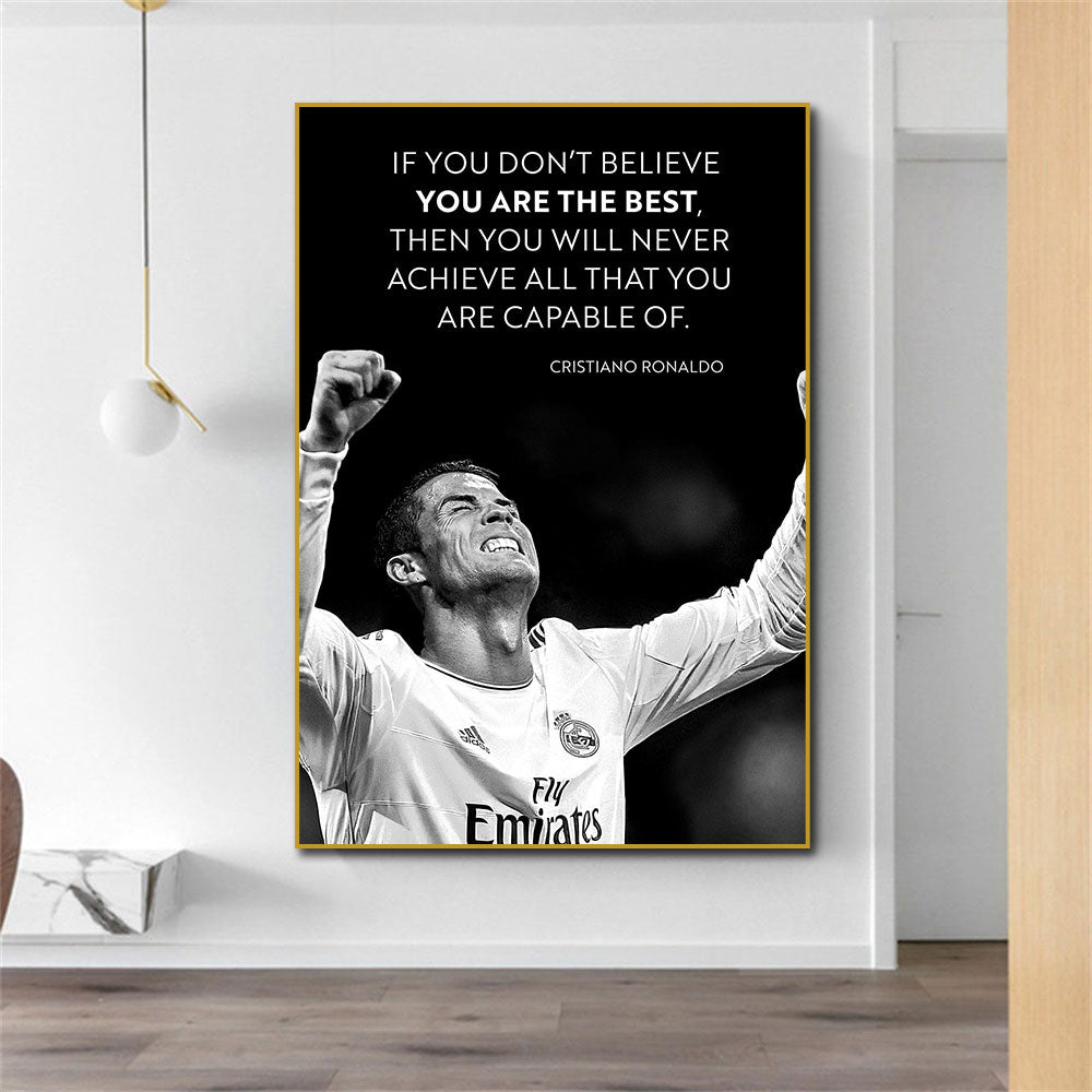 Arthia Designs - Ronaldo Motivating Quote Canvas Art - Review