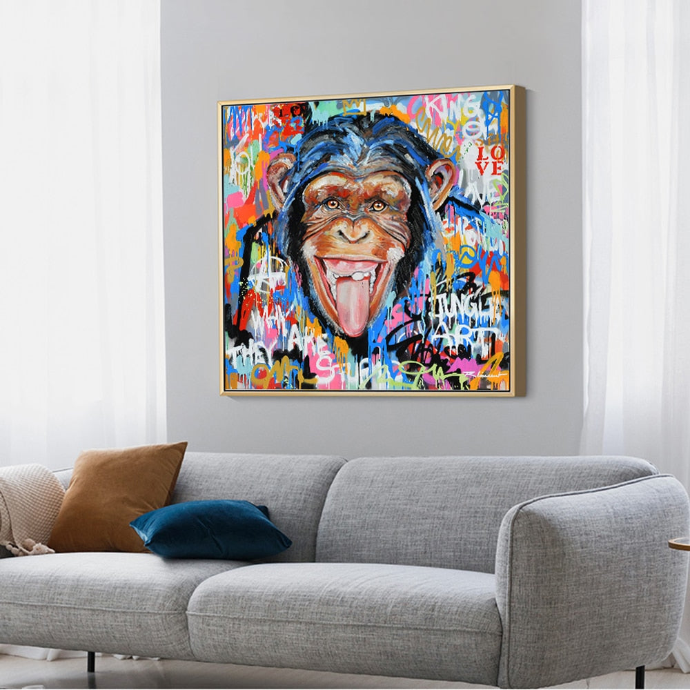 Arthia Designs - Laughing Monkey Graffiti Canvas Art - Review