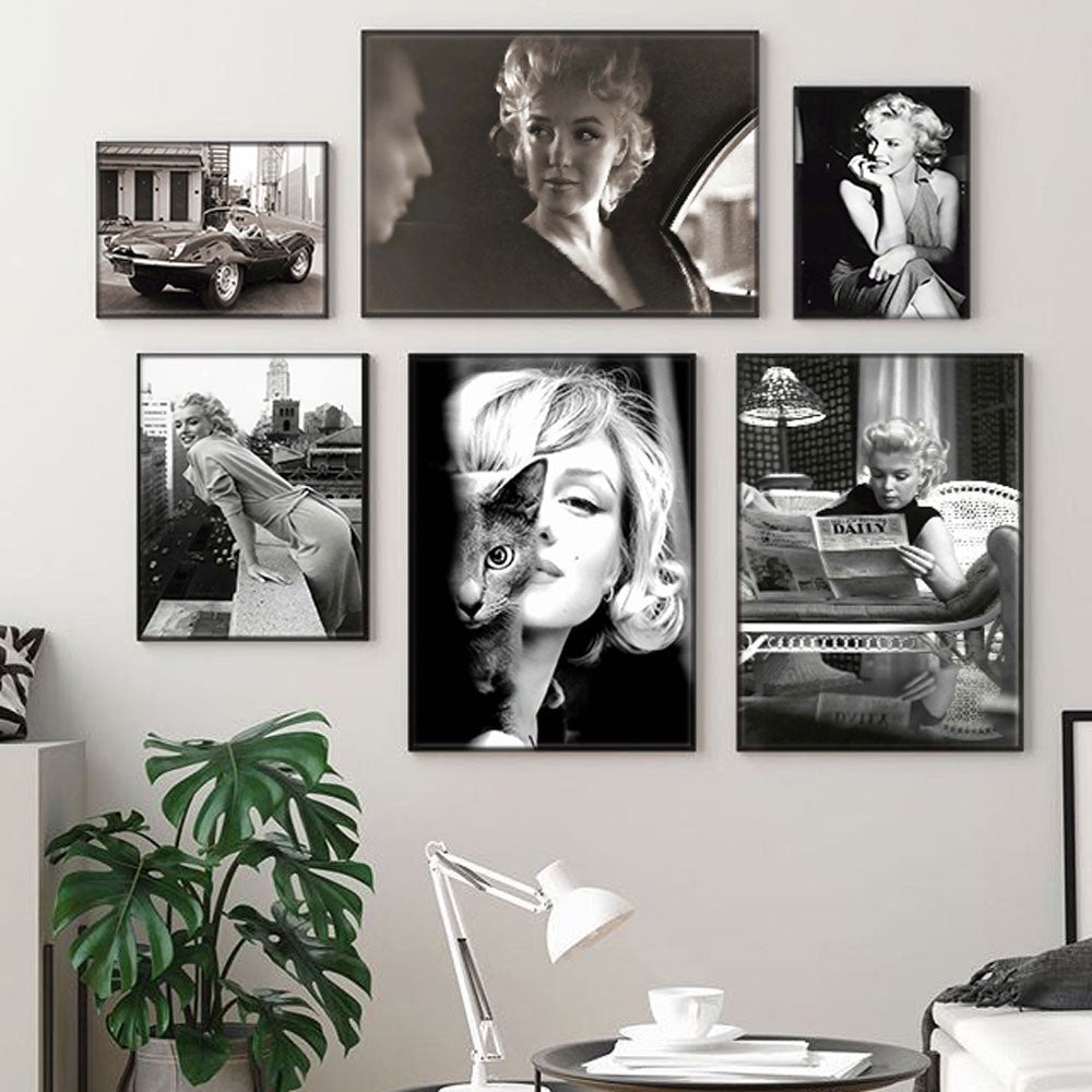 Arthia Designs - Vintage Black and White Marilyn Monroe Canvas Art - Review