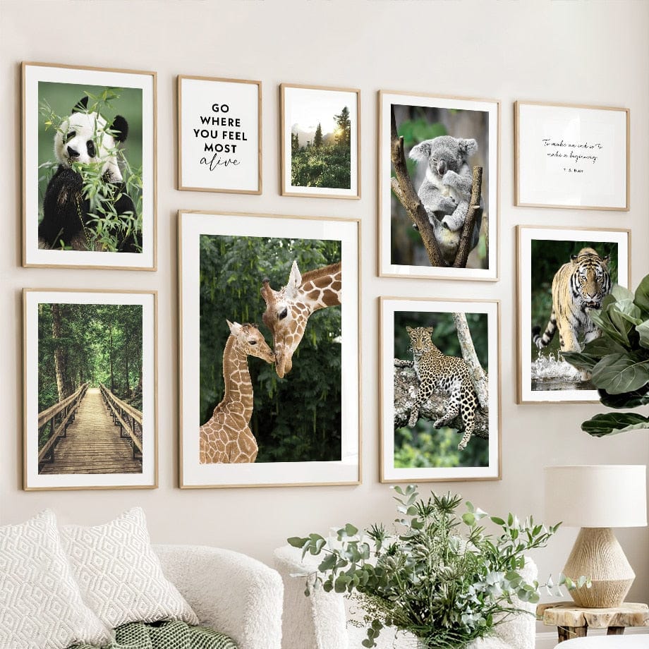 Arthia Designs - Fauna Green Forest Wildlife Canvas Art - Review