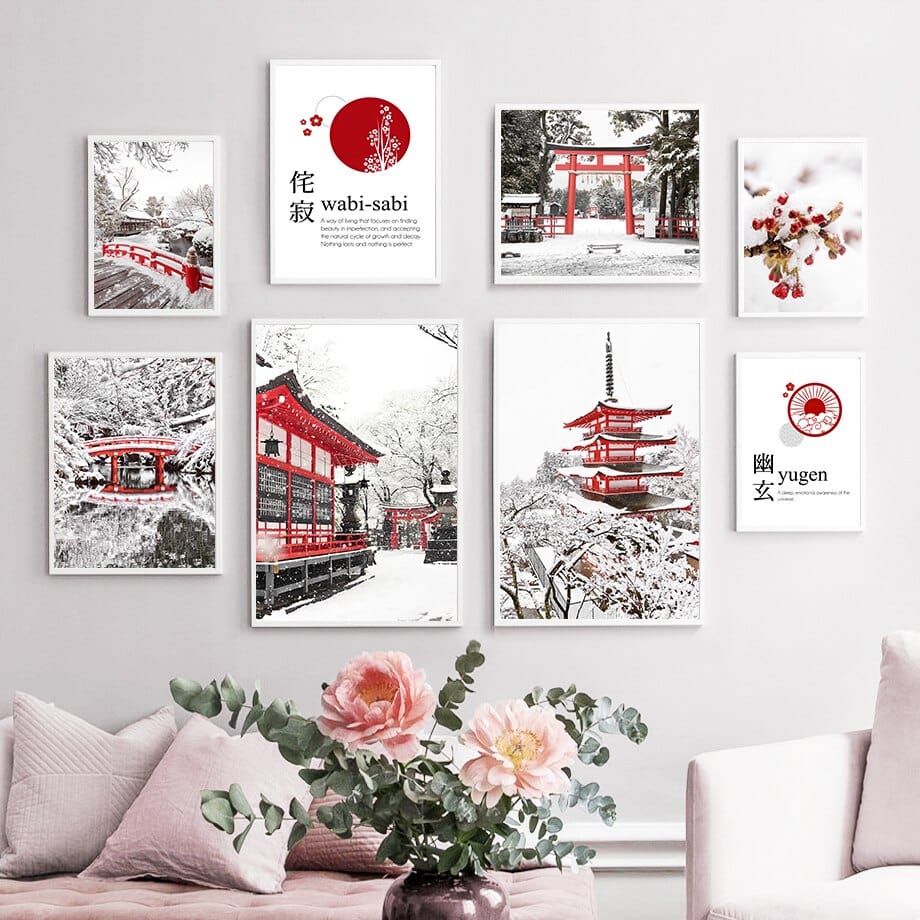 Arthia Designs - Winter Tokyo Temple Canvas Art - Review