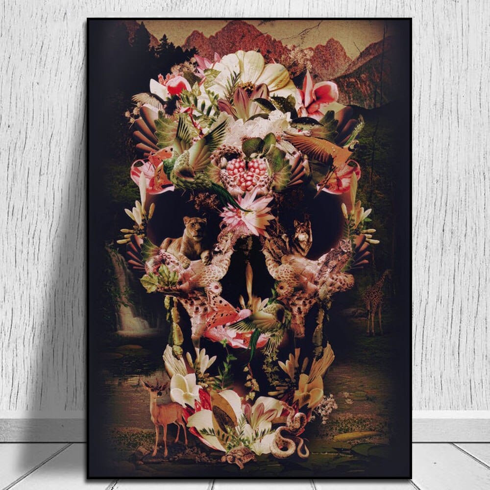 Arthia Designs - Flower Skull Canvas Art - Review