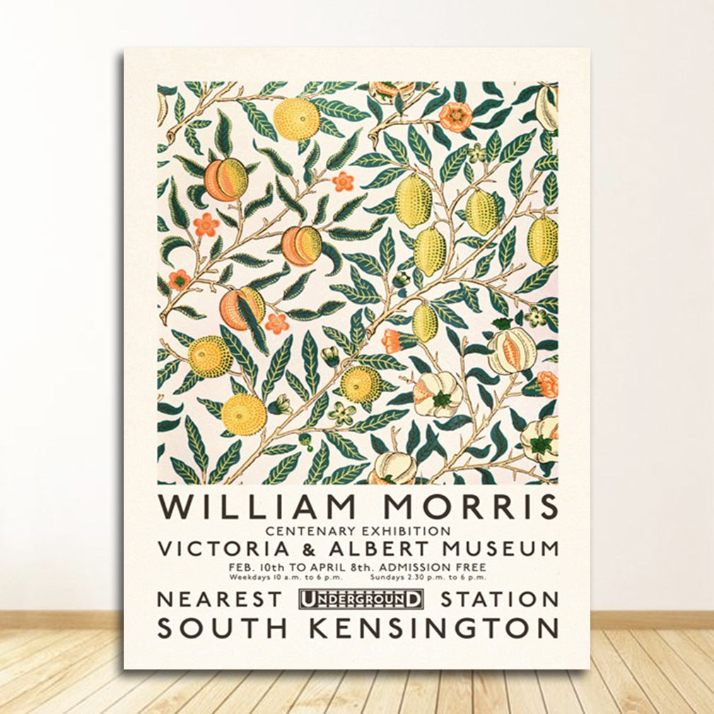 Arthia Designs - William Morris Museum Exhibition Poster Canvas Art - Review