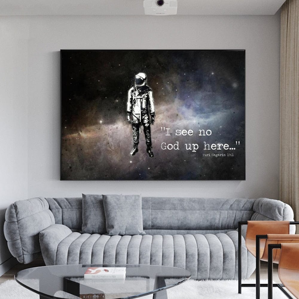 Arthia Designs - I See No God Up Here Canvas Art - Review